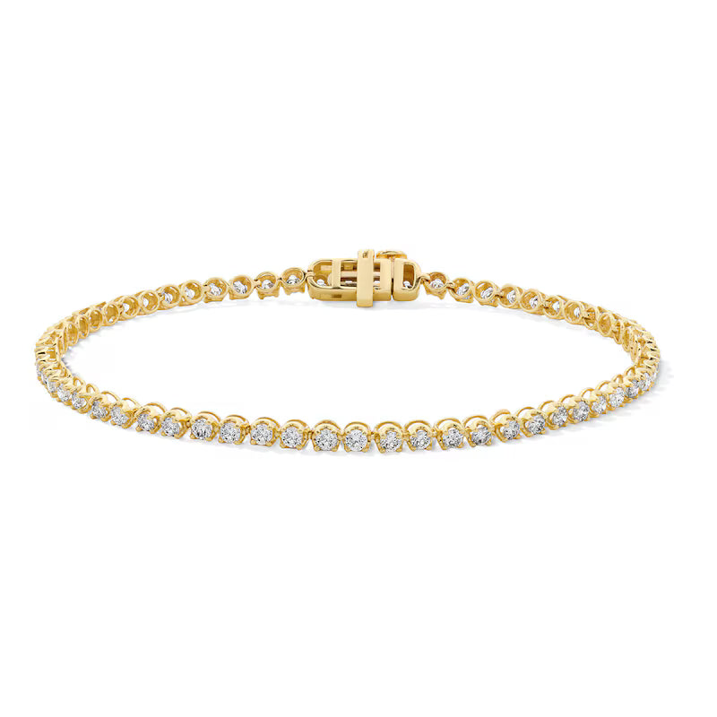 2 CT. T.W. Diamond Tennis Bracelet in 10K Gold