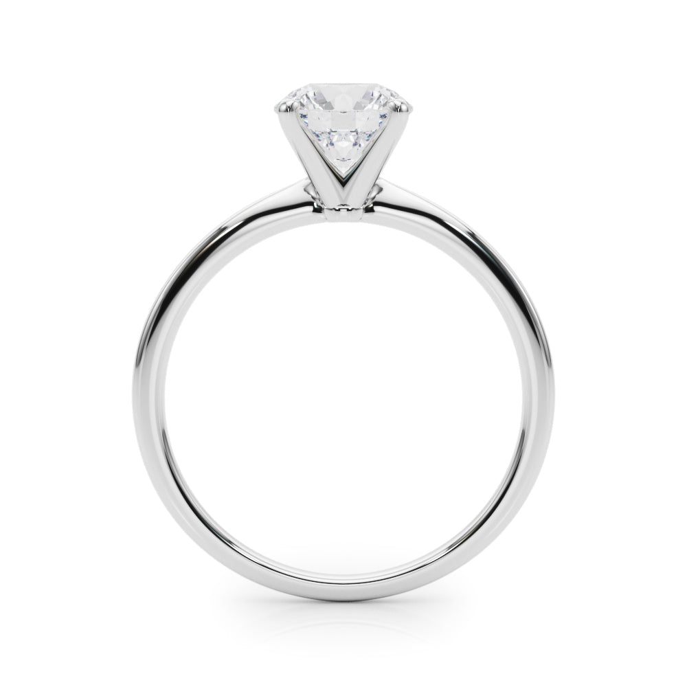 2 CT. Round-Cut Diamond Solitaire Engagement Ring in 14K White Gold