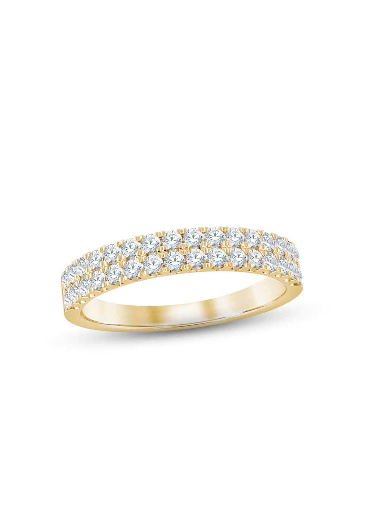 2-Row Ladies Diamond Wedding Band