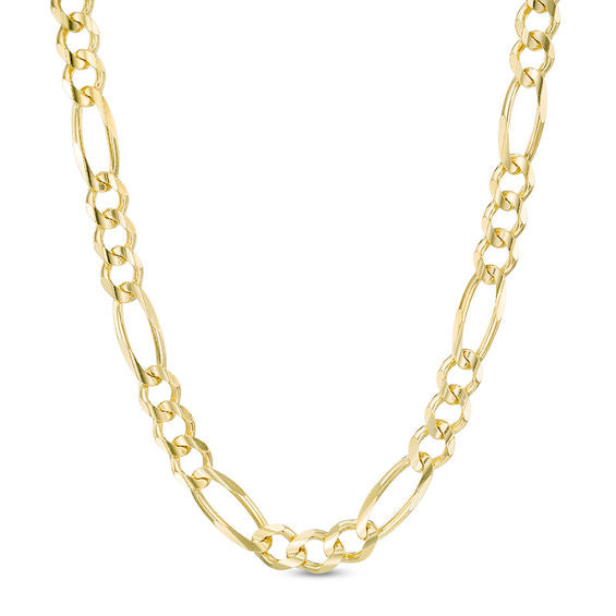 6mm Gold Figaro Necklace - 22in