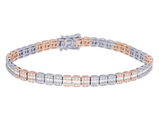 Baguette Diamond Tennis Bracelet