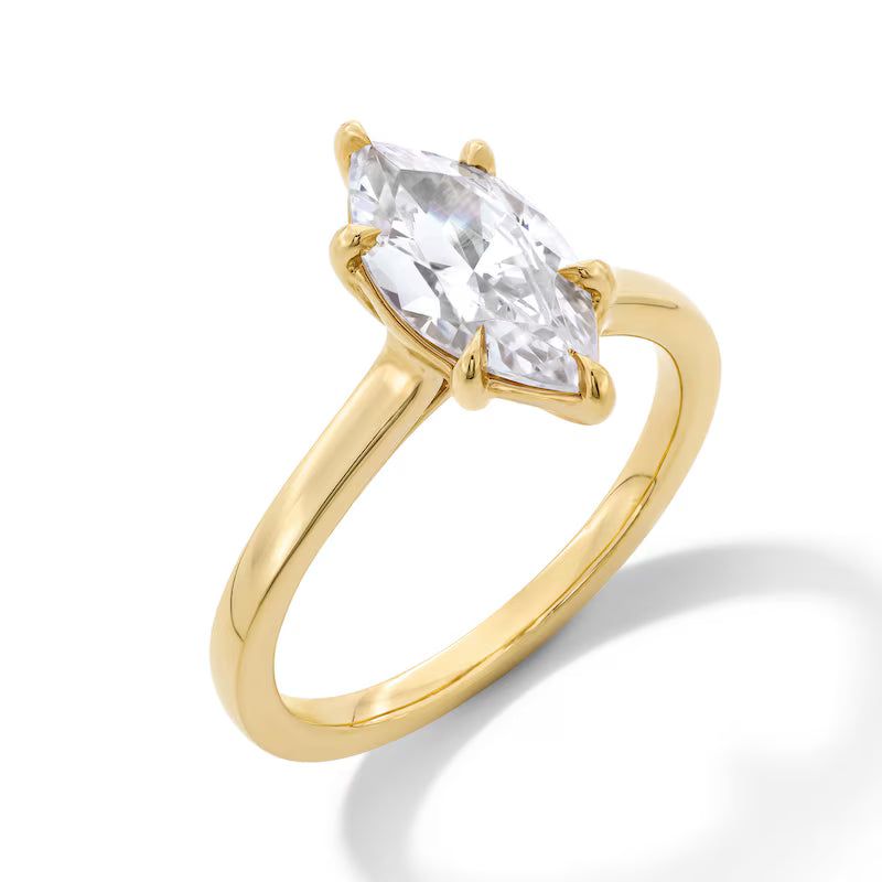 2 CT Marquise-Cut Diamond Solitaire Engagement Ring