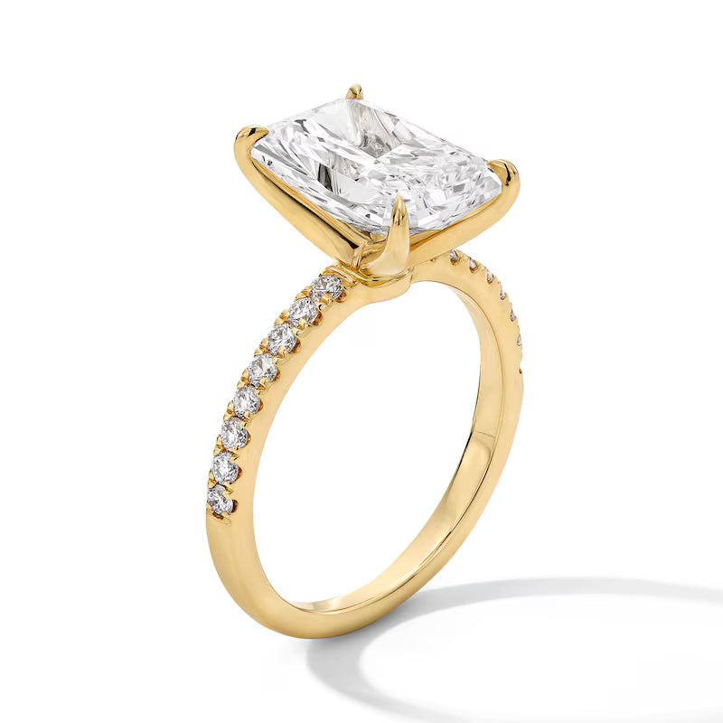 4 CT. T.W. Radiant-Cut Diamond Engagement Ring