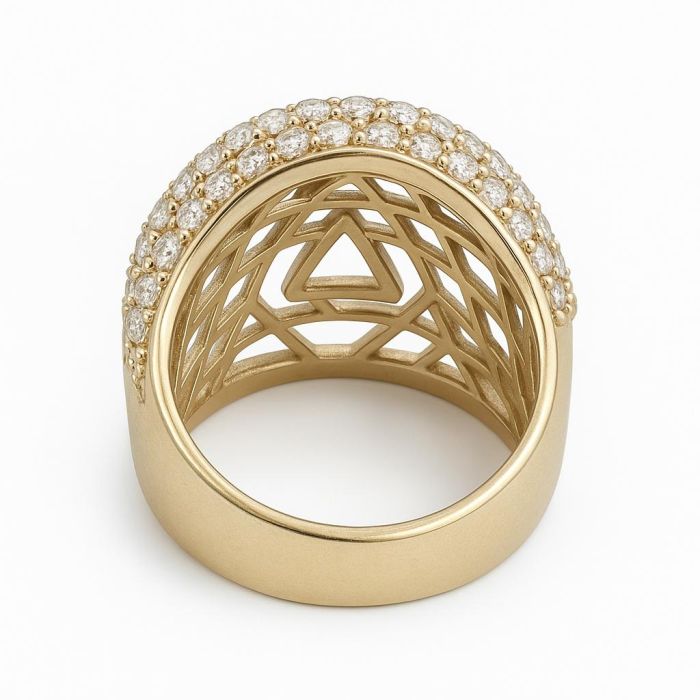 Men's Diamond 'A' Ring