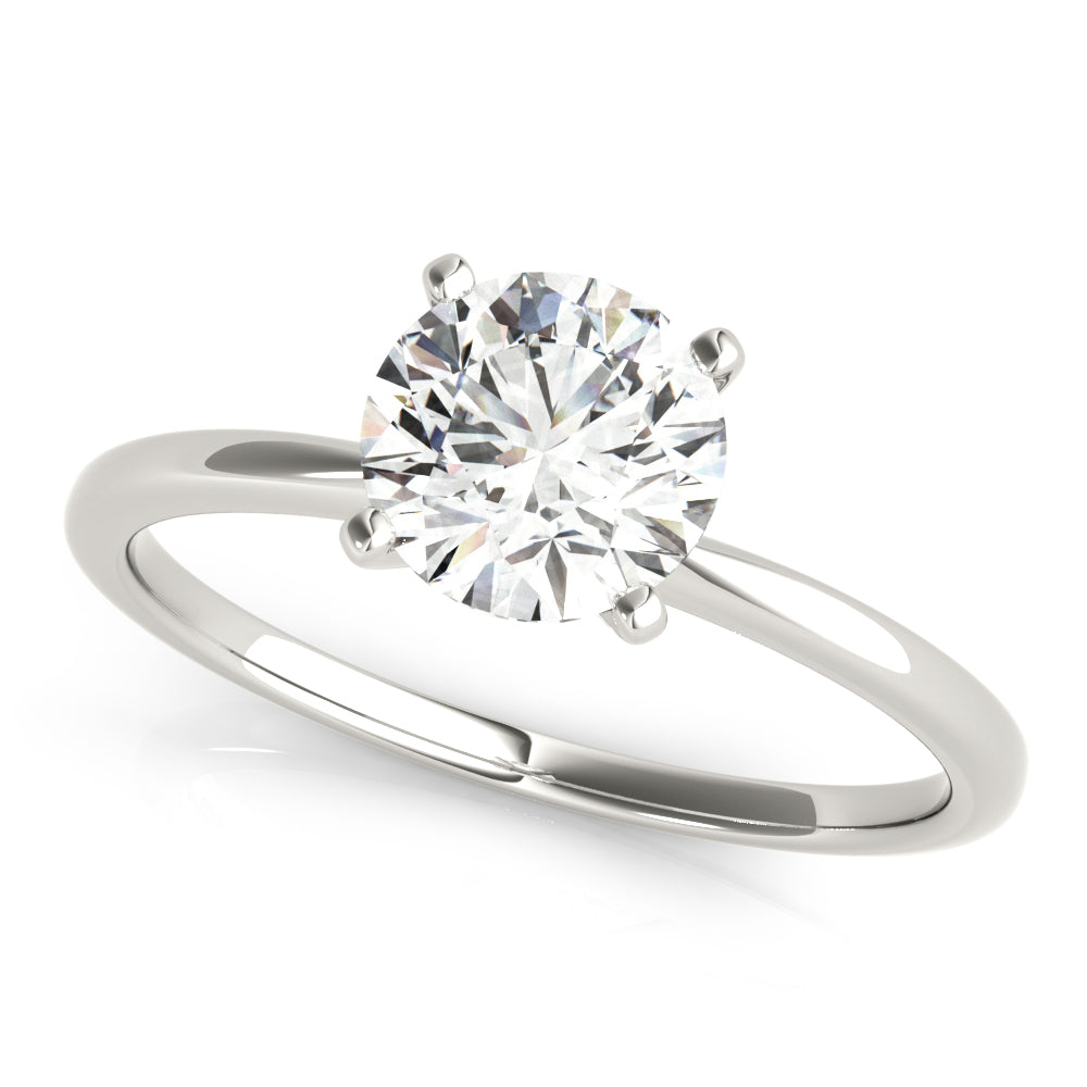 2 CT. Round-Cut Diamond Solitaire Engagement Ring in 14K White Gold