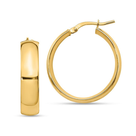 26.0mm Hoop Earrings in 10K Gold