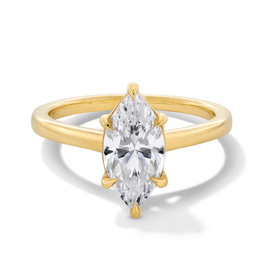2 CT Marquise-Cut Diamond Solitaire Engagement Ring