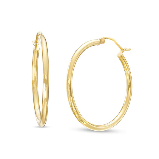 30.0mm Hoop Earrings in 10K Gold