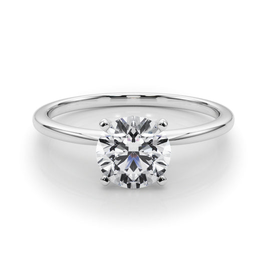 2 CT. Round-Cut Diamond Solitaire Engagement Ring in 14K White Gold