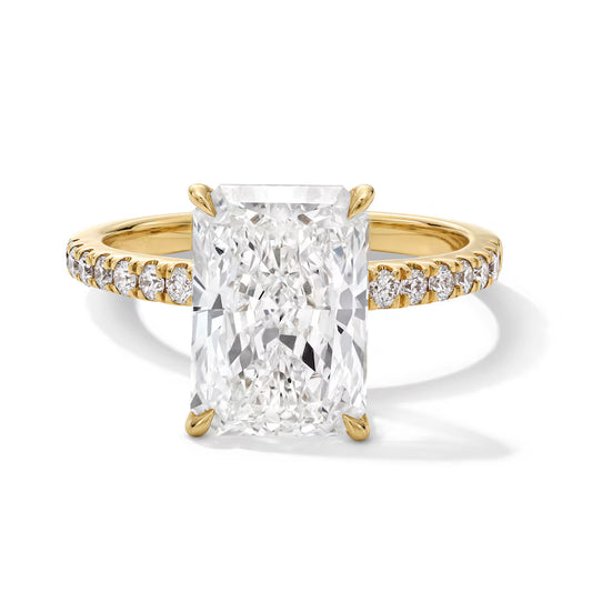 4 CT. T.W. Radiant-Cut Diamond Engagement Ring
