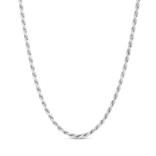 Rope Chain Necklace in Sterling Silver - 18"