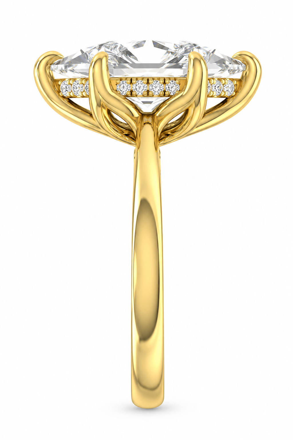 "The Margot" - 3 CT. Dutch Marquise-Cut Diamond Solitaire Engagement Ring in 14K Gold