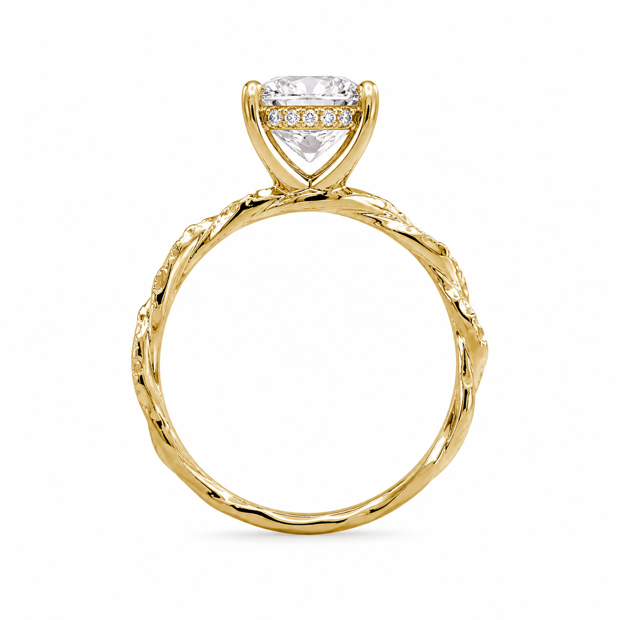 "The Olivia" - 4 CT. Oval-Cut Diamond Solitaire Engagement Ring in 14K Gold