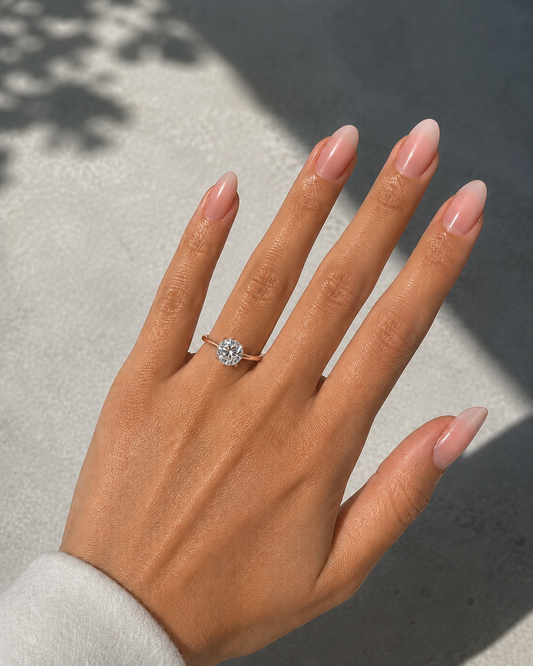 2 CT. Round-Cut Diamond Solitaire Engagement Ring in 14K Rose Gold
