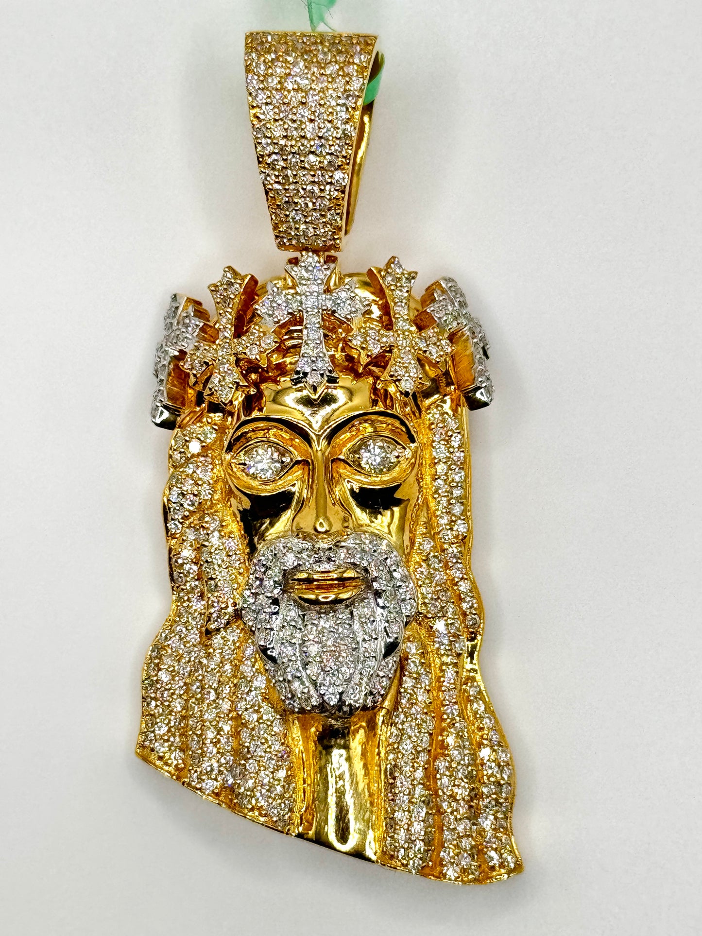 Diamond Jesus Pendant