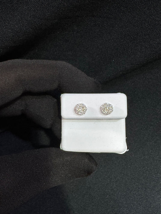 Diamond Cluster-Set Earrings