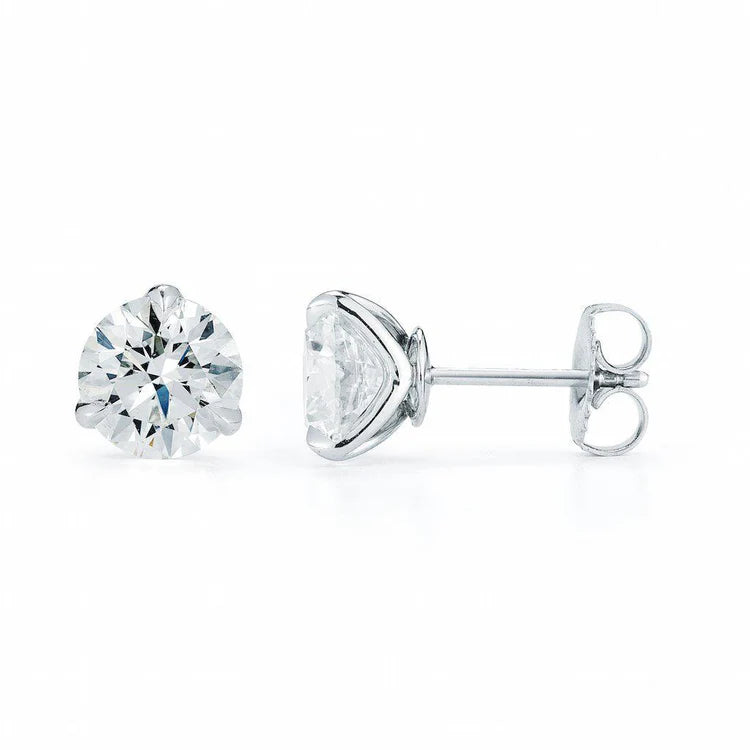 Solitaire Diamond Earrings