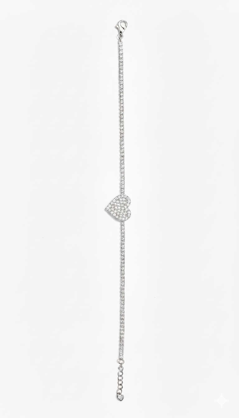 Heart Tennis Anklet
