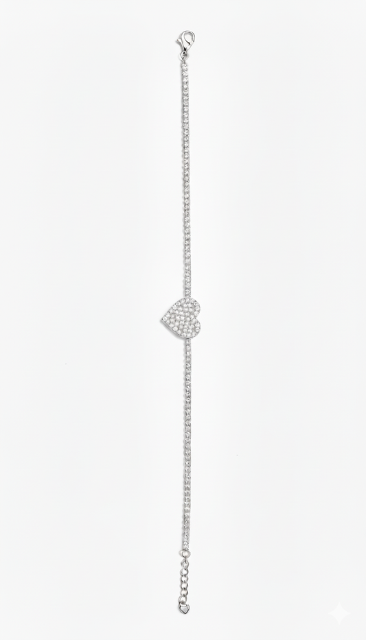 Heart Tennis Anklet