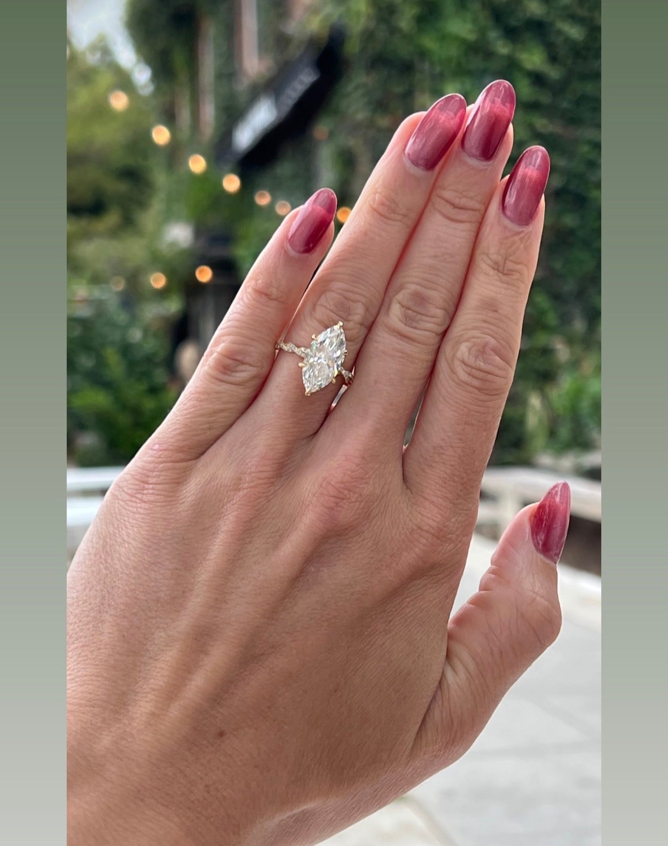 "The Ariana" - 3 CT. Marquise-Cut Diamond Solitaire Engagement Ring in 14K Gold
