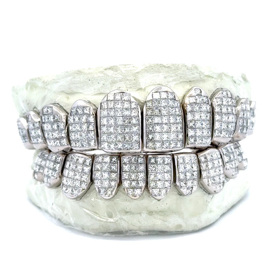 10 Top | 10 Bottom Grillz - Princess Cut Invisible Set