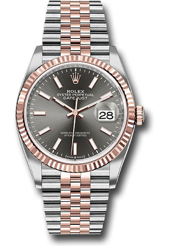 Rolex - Datejust Dark Rhodium Index Dial on Jubilee Ref 126231
