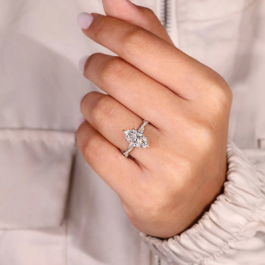 "The Ariana" - 4 CT. Marquise-Cut Diamond Solitaire Engagement Ring in 14K Gold