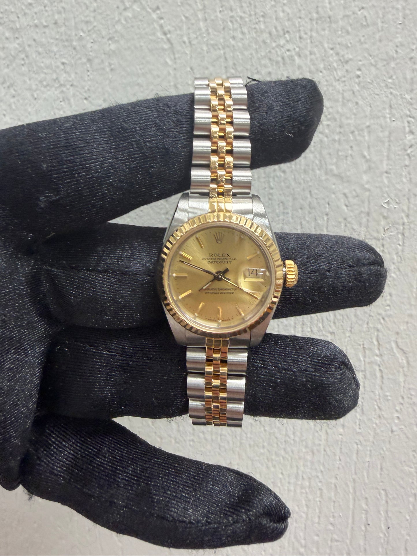 Rolex - Datejust Lady Champagne Stick Dial on Jubilee Ref 69173