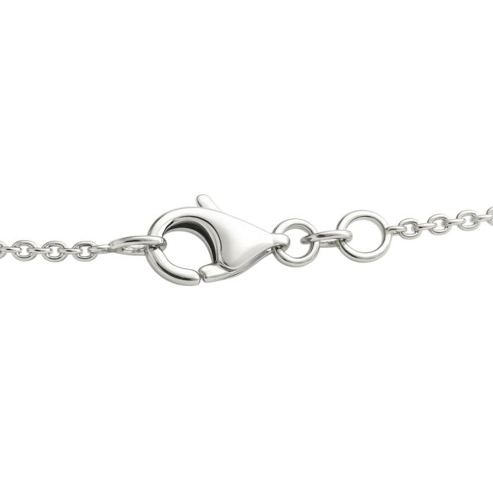 Oval Diamond Solitaire with Necklace in White Gold
