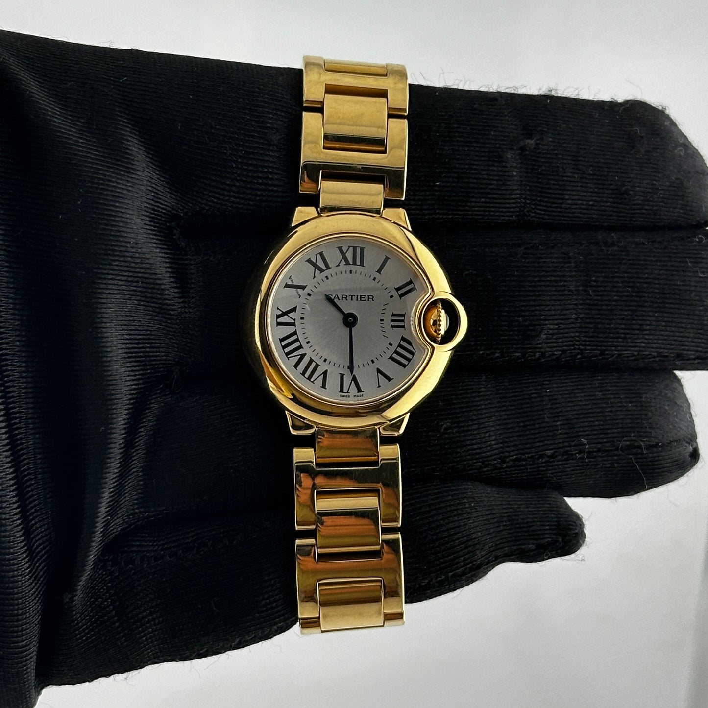 Cartier Ballon Bleu B/P Silver Roman Dial Ref 3006/W6900122